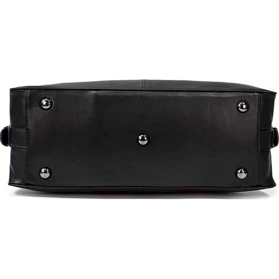 Σακ Βουαγιάζ Δερμάτινο Amber Μαύρο image 2