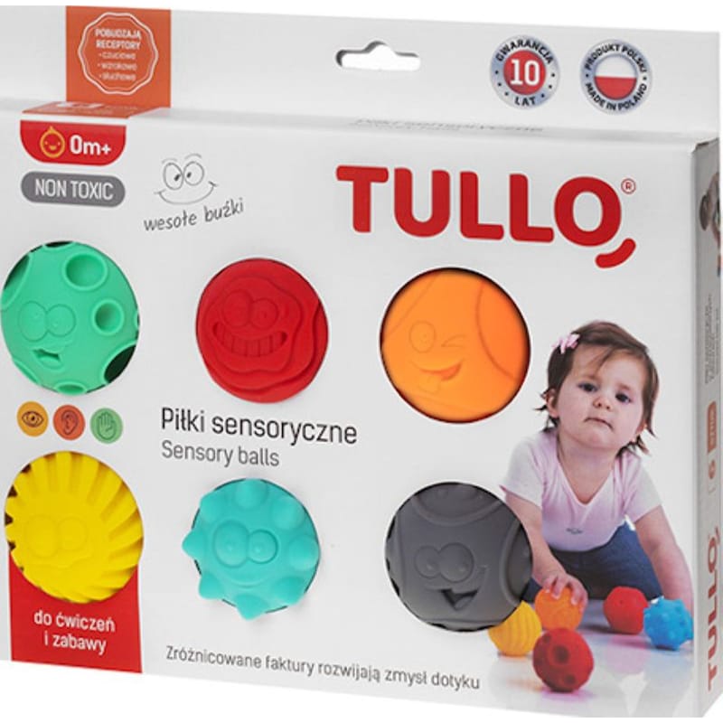 TULLO Tullo Αισθητηριάκες Μπάλες Smiley