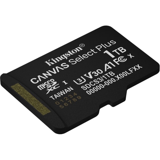 Kingston Canvas Select Plus Gen3 microSDXC 1TB Class 10 U3 V30 UHS-I με αντάπτορα image 2
