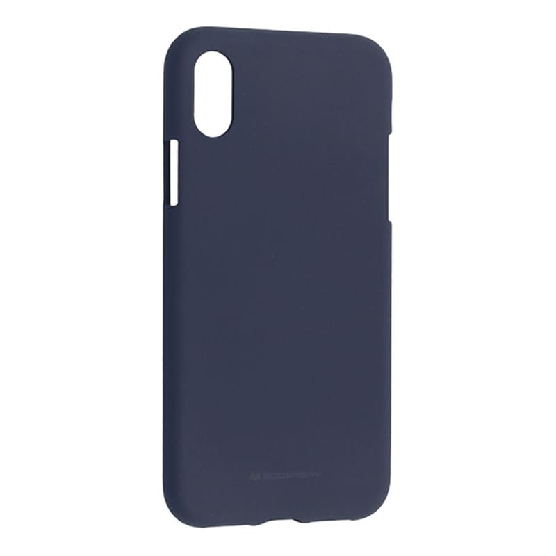 Θήκη Apple iPhone XS Max - Mercury Soft Feeling TPU Matt - Σκούρο Μπλε