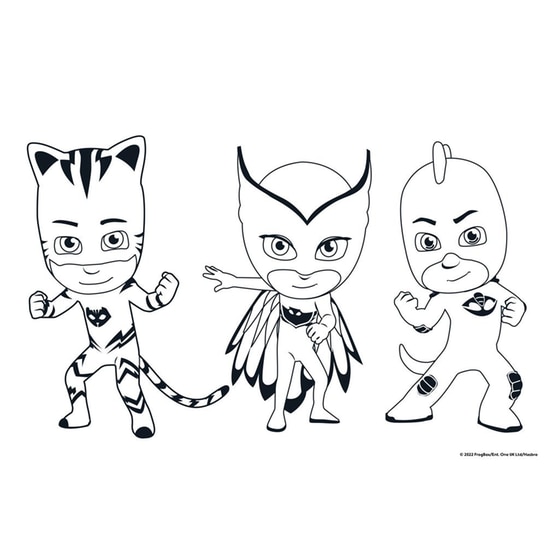 Μπλοκ Ζωγραφικής Διακακης Αεβε Pj Masks 23X33Cm A4 40 Φύλλων image 3