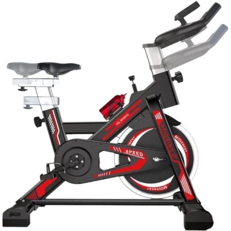 VSL Sports Ποδήλατο Γυμναστικής Spinning Μαύρο-Κόκκινο