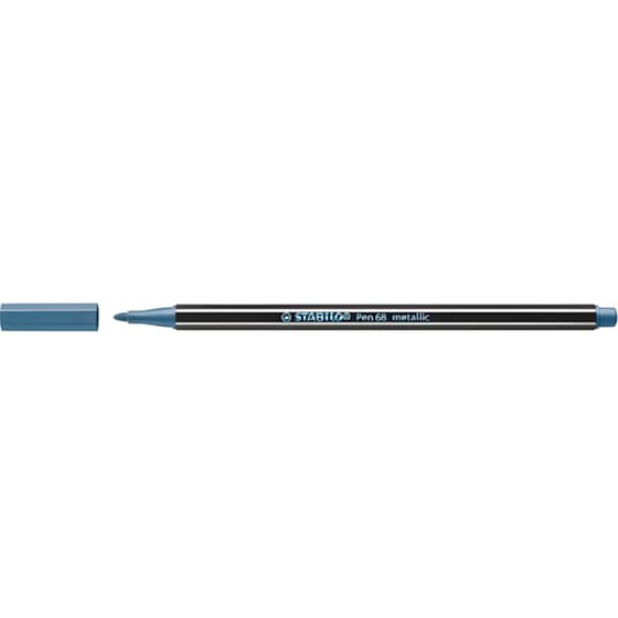 Μαρκαδόρος Γραφής Stabilo Pen 68 Metallic Βlue 1.0 mm image 0