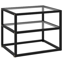 Τραπέζι Κονσόλα Vidaxl από Ψημένο Γυαλί  50x40x40cm - Διαφανές