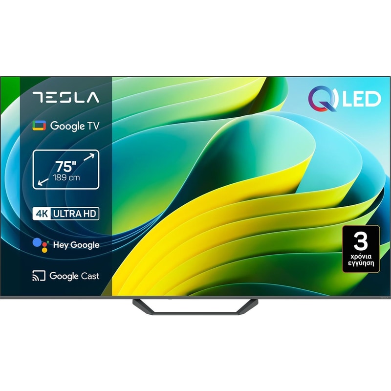 Tesla QLED 75 4K Google TV Τηλεόραση Q75E655GUS