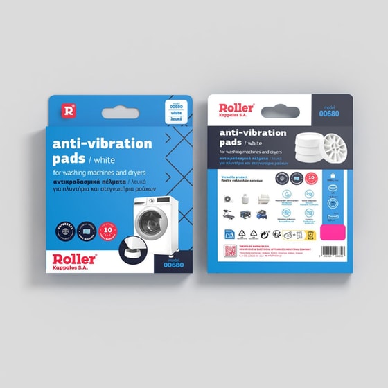 ROLLER 00680 Λευκό Αντικραδασμικά Πέλματα image 3