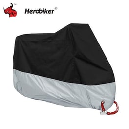 Κουκούλα - Αδιάβροχο Κάλυμμα Μοτοσυκλέτας Με Λάστιχο Και Ιμάντα Herobiker
