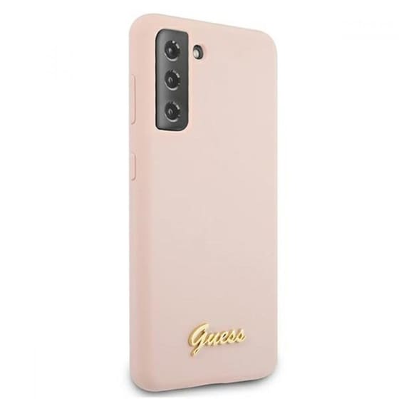 Θήκη Samsung Galaxy S21 - Guess Vintage Script Logo Collection - Ροζ image 2