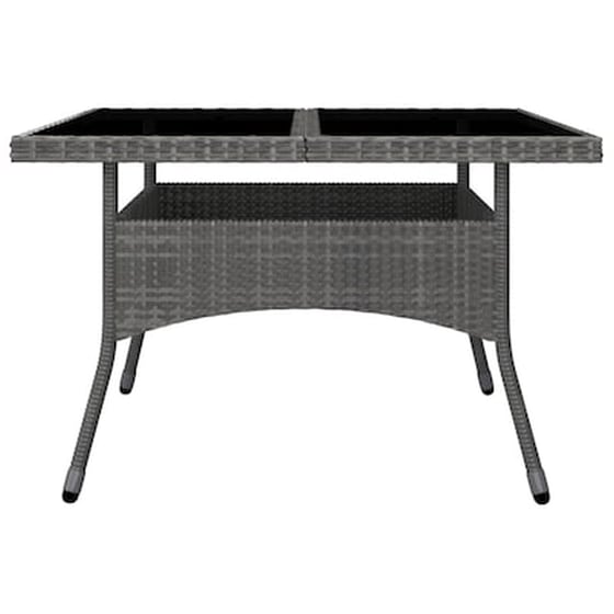 Vidaxl Σετ Τραπεζαρίας Κήπου 9 Τεμαχίων Γκρι Συνθετικό Ρατάν / Γυαλί image 4