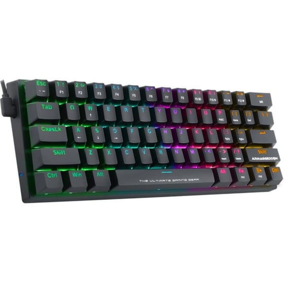 Armaggeddon MBA 61R Starling Ασύρματο Gaming Μηχανικό Πληκτρολόγιο 60% με Outemu Blue διακόπτες και RGB φωτισμό (US) Λευκό image 1