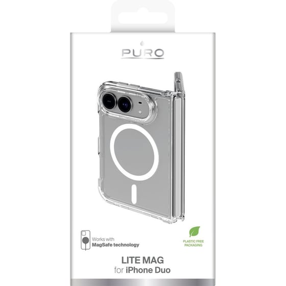 Θήκη Apple iPhone Duo - Puro Lite Mag Case - Transparent image 1