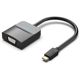 Vention TDDBB Μετατροπέας USB-C male σε VGA female - Μαύρο