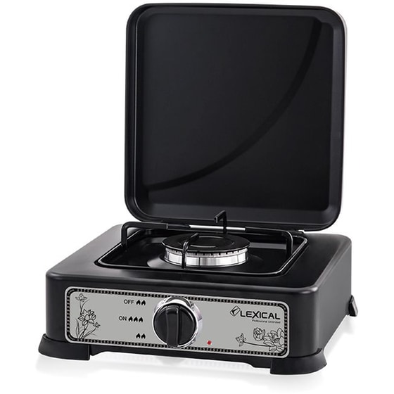 LEXICAL LGS-2811-2 1BUR Επιτραπέζια Εστία Υγραερίου Μαύρο image 0