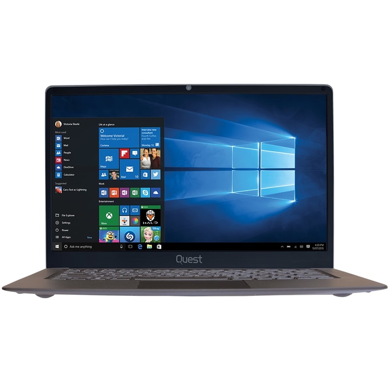 Laptop Quest Slimbook Plus V 14.1 FHD (Celeron N3350/4GB/64GB eMMC/HD 500 Graphics/Win10Pro)