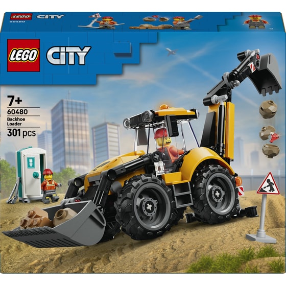 LEGO® City Yellow Backhoe Loader (60480) image 0