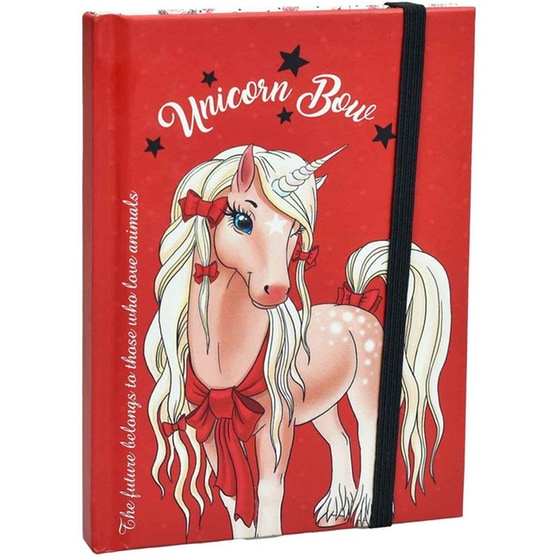Σημειωματάριο Back Me Up Α6 Unicorn Bow Ριγέ Με Λάστιχο image 0