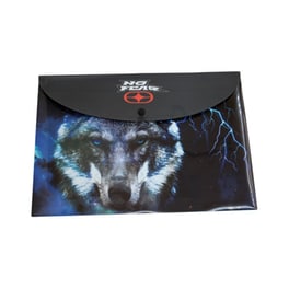 Φάκελος No Fear Night Wolf με Κουμπί Α4
