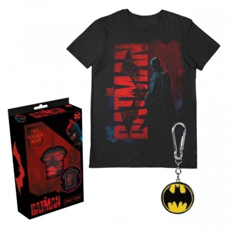T-shirt The Batman Gotham Gift Set Με Μπρελοκ - Dc