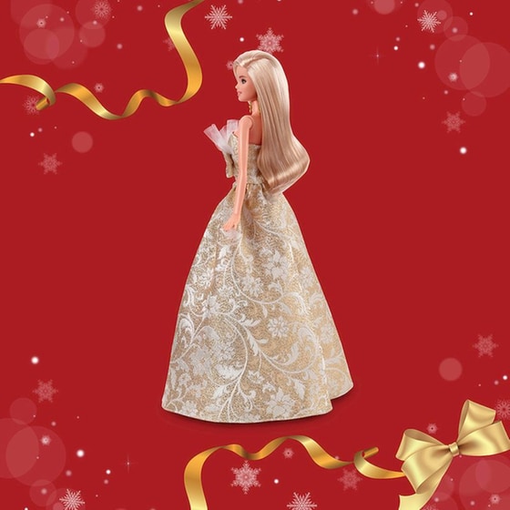 Συλλεκτική Κούκλα Mattel Barbie Holiday 2025 Ξανθιά (JBH95) image 5