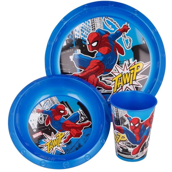 Παιδικό Σετ Φαγητού Gim 3 τμχ. Spiderman image 0