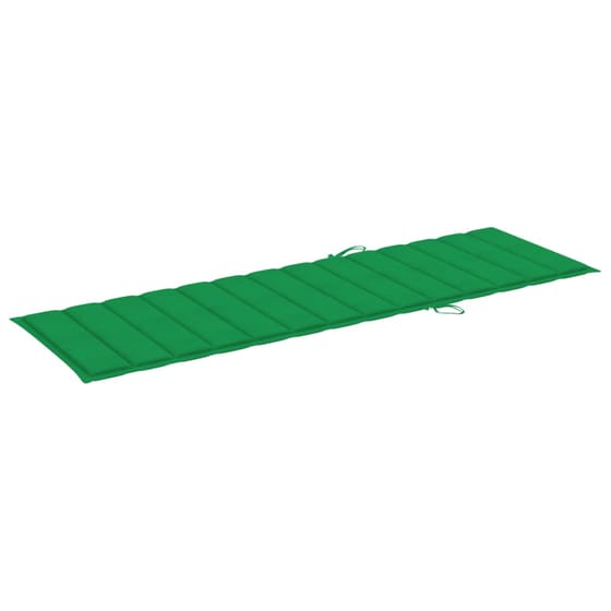 Ξαπλώστρα VidaXL από Μασίφ Ξύλο Ακακίας 200x68x30-86 cm - Γκρι/Πράσινη image 7
