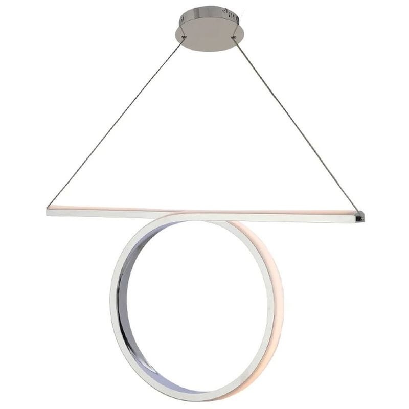 Φωτιστικό Οροφής Μονόφωτο Led Aca Zero Hm98ledp64ch από Αλουμίνιο - Ασημί ACA DECOR