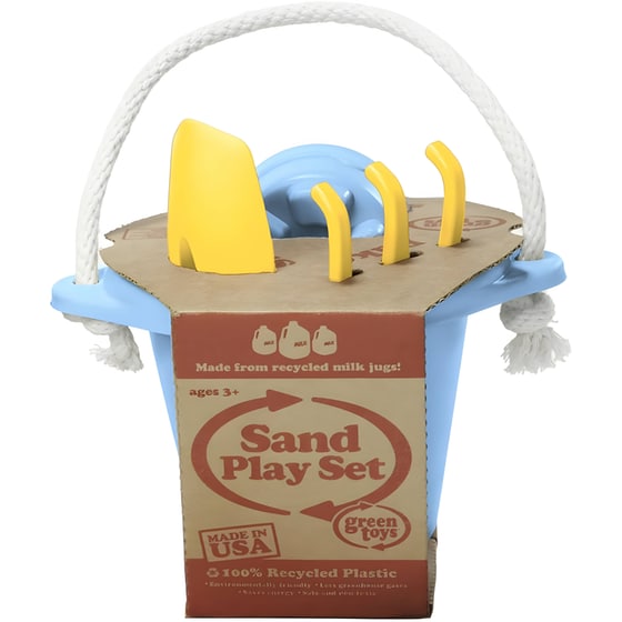 Σετ Παιχνίδι Παραλίας Κουβαδάκι Green Toys Sand Play Toy - Μπλε/Κίτρινο image 1