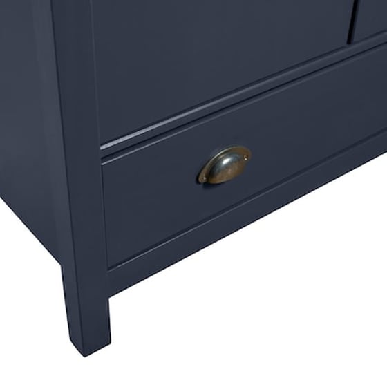 Vidaxl Ντουλάπα Hill Range Δίφυλλη Γκρι 89x50x170 Εκ. Ξύλο Πεύκου image 5