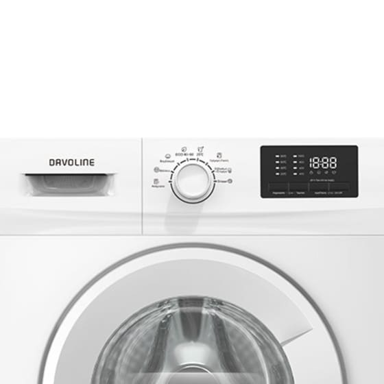 DAVOLINE F06ED 6 kg 1.000 Στροφές Λευκό Πλυντήριο Ρούχων image 2