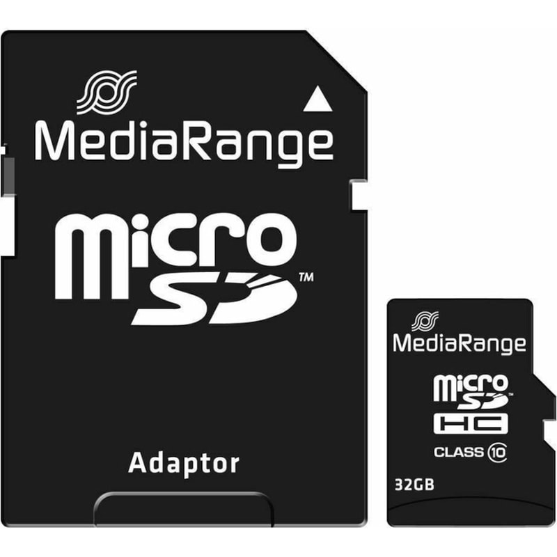 MEDIARANGE MediaRange MR959 microSDHC 32GB Class 10 A1 High Speed με αντάπτορα