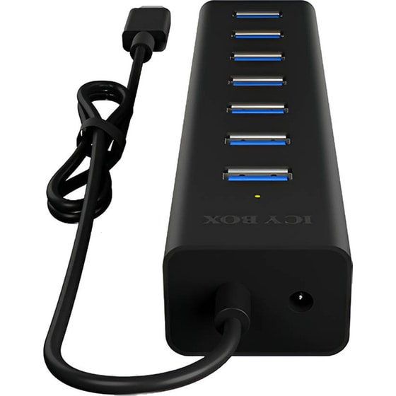 Icy Box IB-HUB1700-C3 USB Hub 7-Port USB 3.0 συμβατό με USB-C image 2