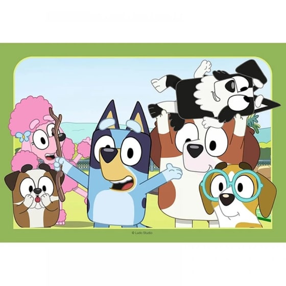 Παζλ Bluey Ravensburger (2X12 Κομμάτια) image 1
