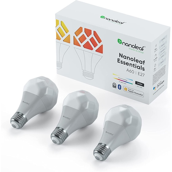 Έξυπνες Λάμπες LED Nanoleaf E27 3 Τμχ - RGBW image 2
