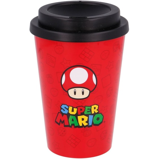 Κούπα Μεταφοράς Stor Nintendo Super Mario Πλαστική 390 ml - Mario image 2
