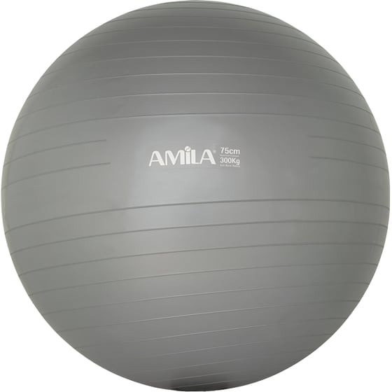Μπάλα Γυμναστικής Amila Κατάλληλη για Pilates 1.70 kg 75 cm από PVC - Γκρι image 0