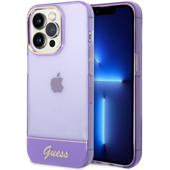 Guess Translucent Hard Case Θήκη Προστασίας Με Διάφανο Σχεδιασμό – Iphone 14 Pro Max (purple) image 5