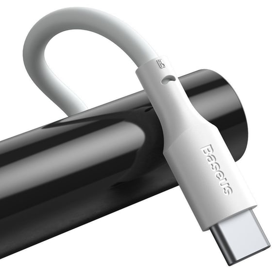 Σετ Καλωδίων Baseus Simple Wisdom Kit Usb To Usb-C 5a (2pcs/set) 1.5m - White image 1