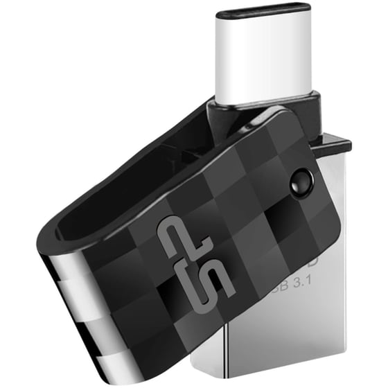 Silicon Power Mobile C31 16GB USB 3.1 Stick με σύνδεση USB-A & USB-C Γκρι image 3