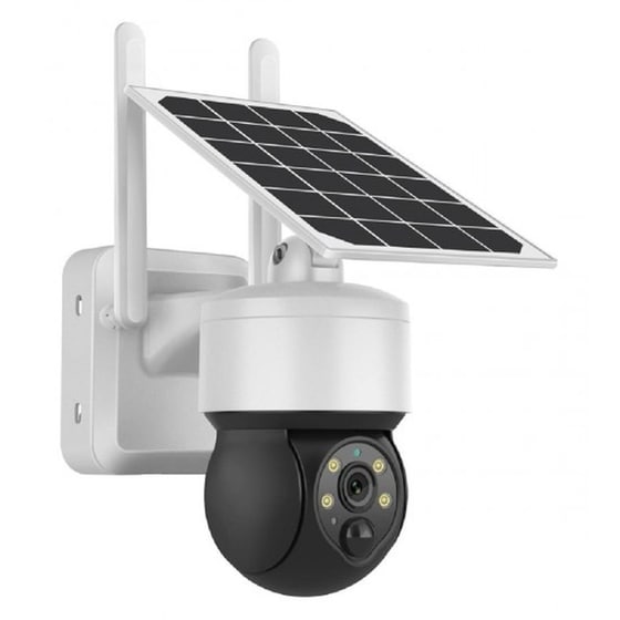 Ασύρματη IP Camera Sectec Smart IP Ηλιακή 3MP Λευκή με WiFi & Ασύρματη Επικοινωνία image 0