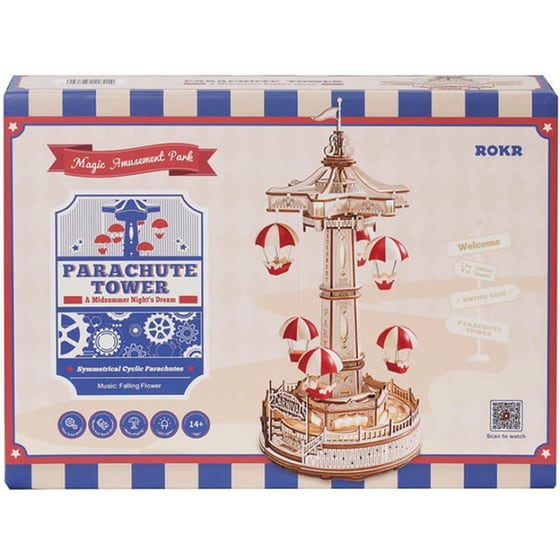 Robotime 3D Ξύλινη Κατασκευή - Parachute Tower image 0