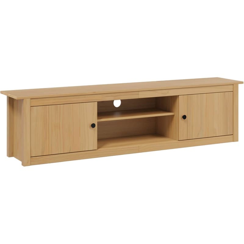 Έπιπλο Τηλεόρασης VidaXL HILL 158 x 40 x 39,5 cm - Καφέ Μελί Μασίφ Ξύλο Πεύκου