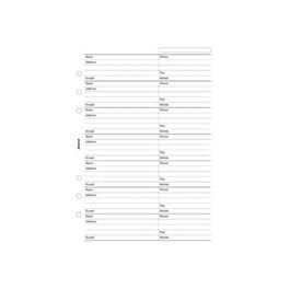 Filofax Ανταλλακτικό A5 Name/add/email/tel/fax/mobile