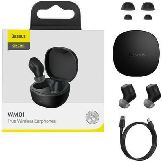 Ακουστικά Bluetooth Baseus Bowie WM01 - Μαύρα image 2