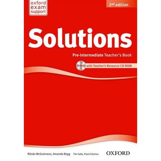 Solutions- Pre-Intermediate- Teacher's Book and CD-ROM Pack (A1-A2) image 0