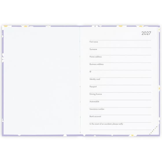 Ημερολόγιο Ημερήσιο 2027 Legami 12M Small Daisy Lilac image 6