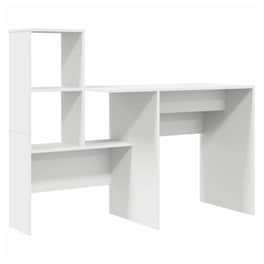 Γραφείο VidaXL από Επεξεργασμένο Ξύλο 131,5x50x106,5 cm - Λευκό