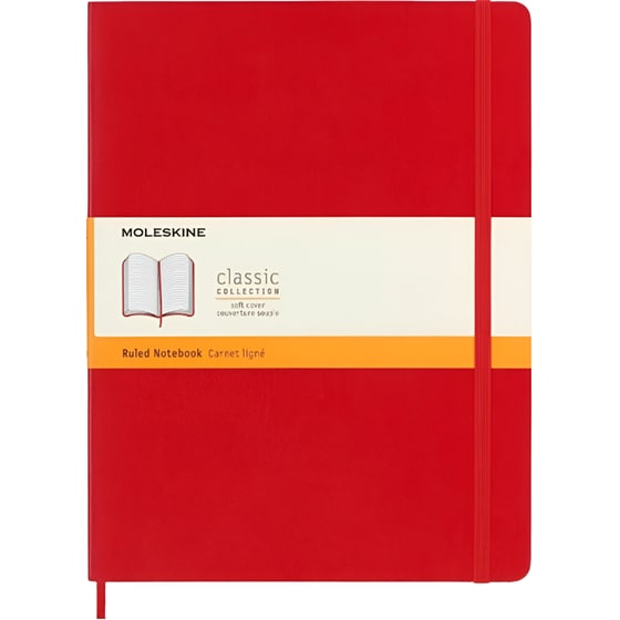Σημειωματάριο Moleskine Scarlet Ριγέ Κόκκινο XL (1 Τεμάχιο) image 0