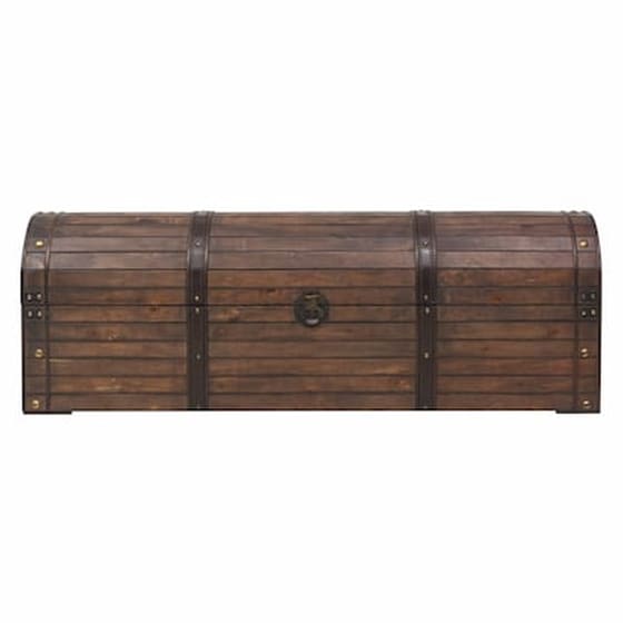 Μπαούλο Αποθήκευσης VidaXL Vintage Στιλ  απόΜασίφ Ξύλο 120x30x40 cm - Μαύρο image 5