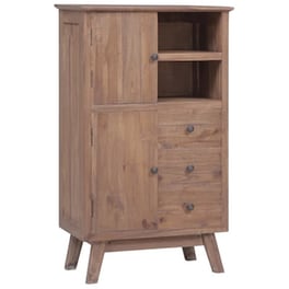 Vidaxl Ψηλός Μπουφές 60 X 30 X 100 Εκ. Από Μασίφ Ξύλο Teak
