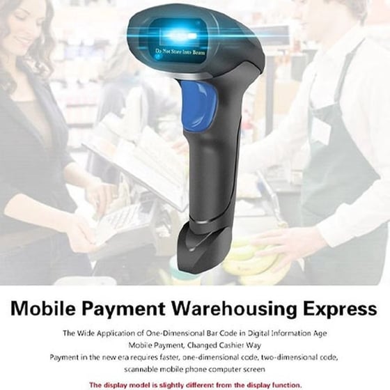 NETUM Scanner Χειρός Ενσύρματο CCD Ανάγνωση 1D Barcodes image 1